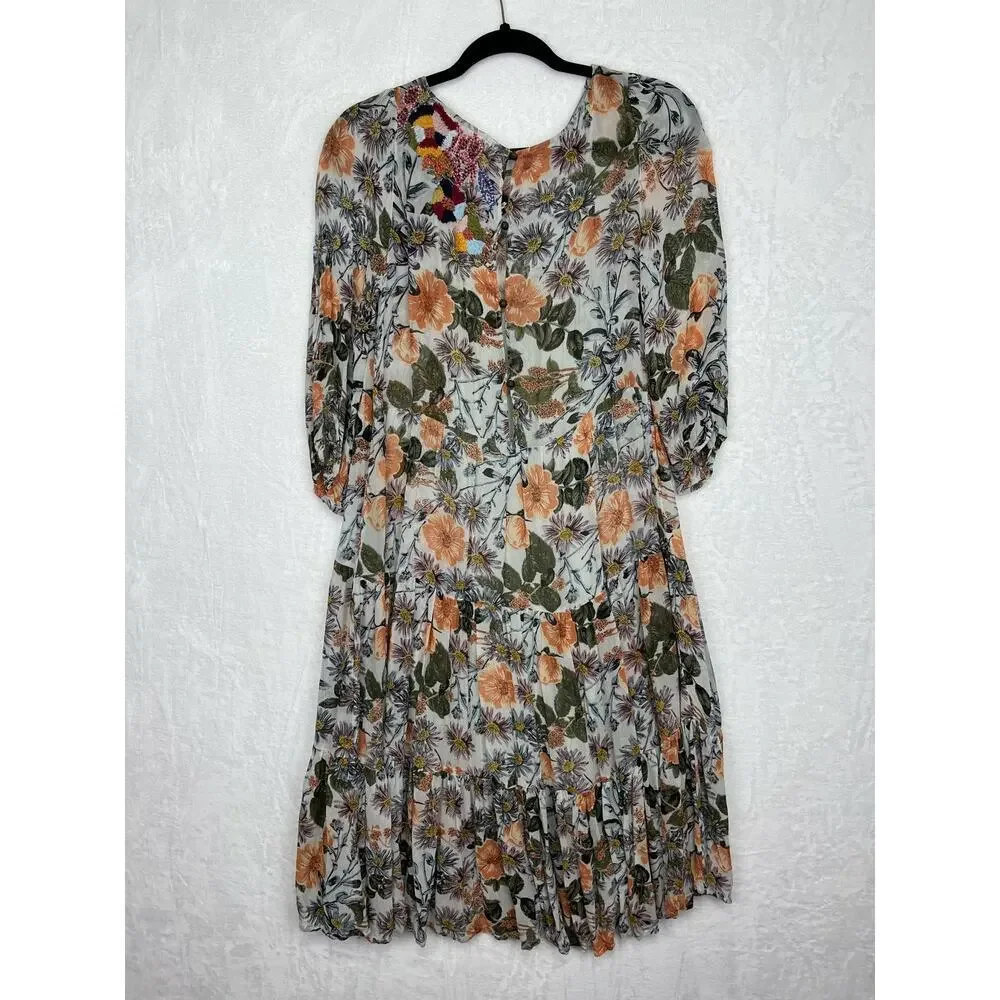 Anthropologie Floral Midi Dress - Multicolor - Picture 3 of 15